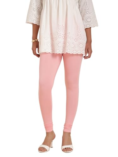 Image of TWIN BIRDS Tailored Cut and Classic Fit Super Stretchable Elastane Fabric Churidar Leggings for Women