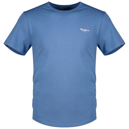 Pepe Jeans Original Basic 3N T-Shirt für Herren, Blau, Größe XXL – Ansicht 1