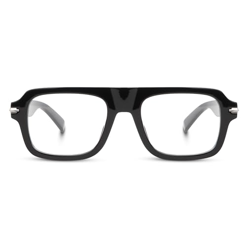 Image of Peter Jones Square Unisex Large Blue Light Blocking UV Protected Computer /Gaming Glasses (3754F)
