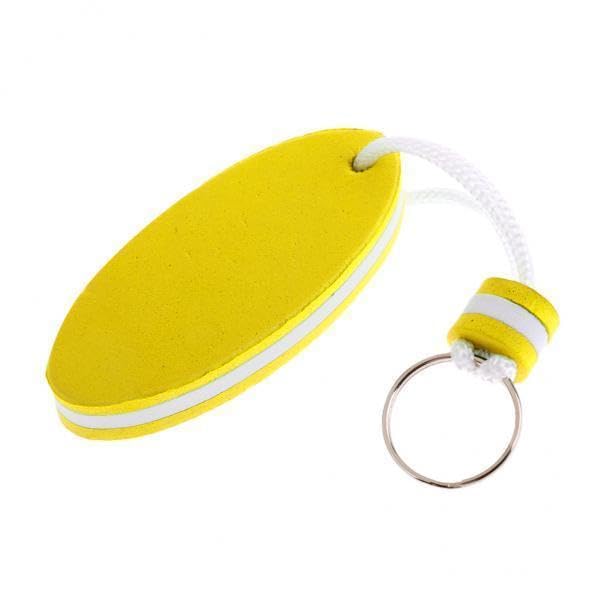 ATORSE 10Xoval Shaped Eva Foam Floating Key Ring Boat Keychain Yellow-image-23