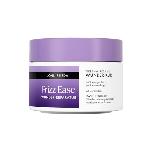 John Frieda Frizz Ease Wunder-Reparatur Tiefenwirksame Wunder-Kur – Inhalt: 250 ml – Haartyp: widerspenstiges, geschädigtes Haar