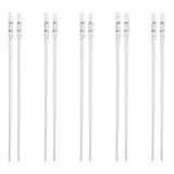 JOINPAYA Palillos de Cerámica Resistentes al Calor 5 Pares Decoración Floral Azul para Uso Doméstico Aire Libre