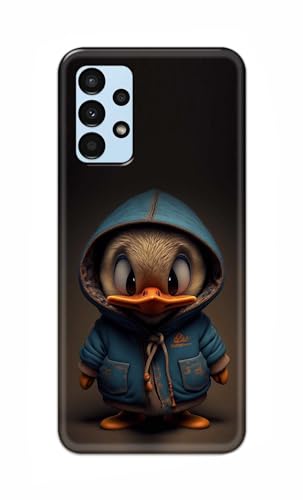 Image of PRINTFIDAA Printed Hard Back Cover Case for Samsung Galaxy A13 4G Back Cover (Animated Duck) -112