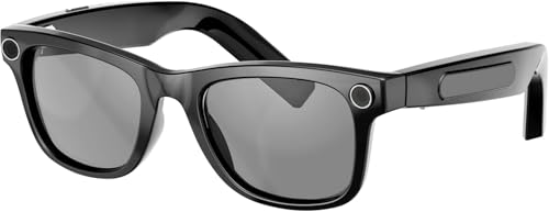 KI Smart-Brille mit Kamera 800W Kamera & 2K Videoaufnahme betrieben mit ChatGPT Echtzeit-Übersetzung in über 160 Sprachen HiFi-Audio & Musiksteuerung Smart brille mit Videoaufnahme Klare Linsen