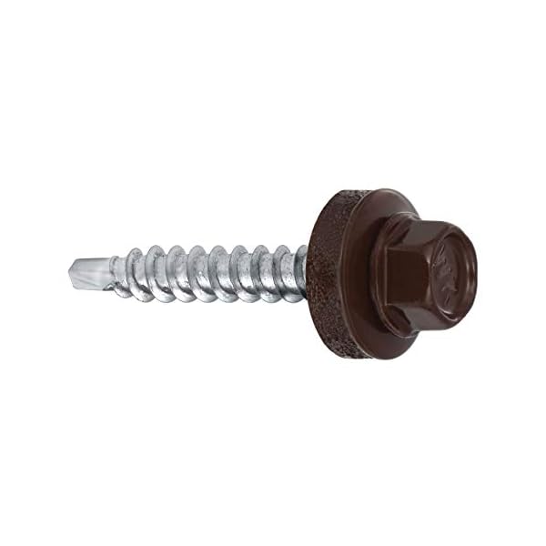 Bohrschrauben 4,8 х 35 mm 250 Stück RAL: 8017 -Schokoladenbraun Trapezblechschrauben - 03130935