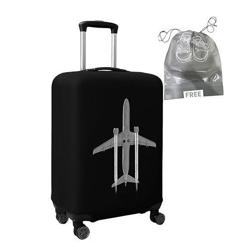 Image of WanderWraps Spendex Polyester Protective Luggage Cover | Hard Luggage Trolley Bag Cover | Washable | Dust Proof | Stretchable | M - 24 inch | Jetstreamm