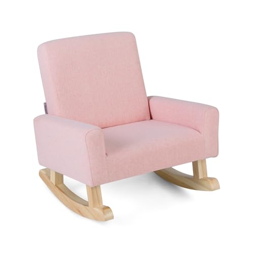 HOMGX Kids Rocking Chair, Toddler Couch with Solid Wood Base...