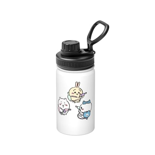 ステンレスカップ ちいかわ コーヒーカップ 大容量 保温 保冷 直飲み 真空断熱 蓋付き 水筒 マグボトル かわいい キャラクター 車載 持ち運びやすい ビール 家庭用 車用 オフィス プレゼント 350ml