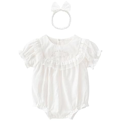 Xumplo Baby Girl Ruffled Summer Romper Cover