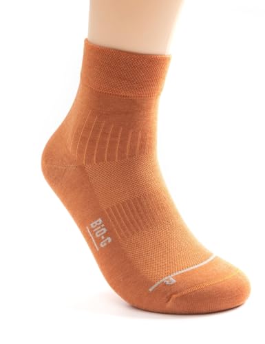 BiO-G Men’s Moisture Wicking Odor Free Athletic Dress Quarter lightweight Socks for Athletes feet One Size3