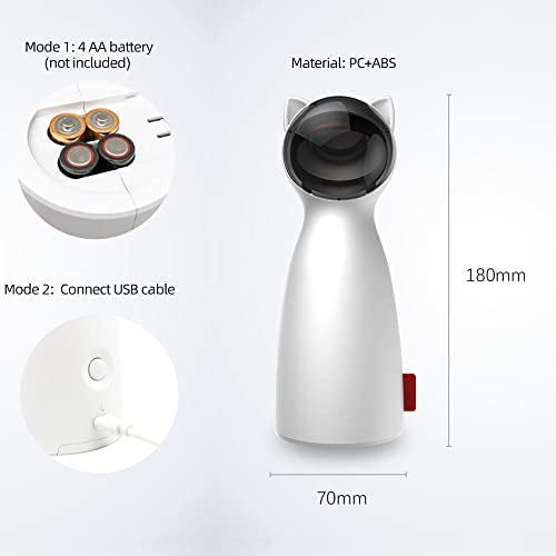 Mingzhe Brinquedo interativo para gatos caçador de luz giratório automático para gatos