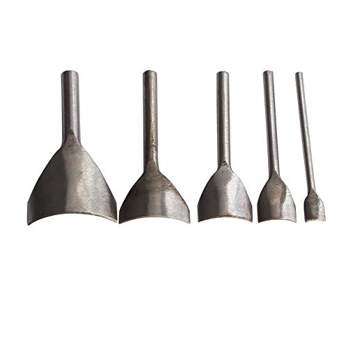 DIY 5 Tamaños Arco- forma Herramientas de cuero de corte de sacador para el bolso de la correa de la correa