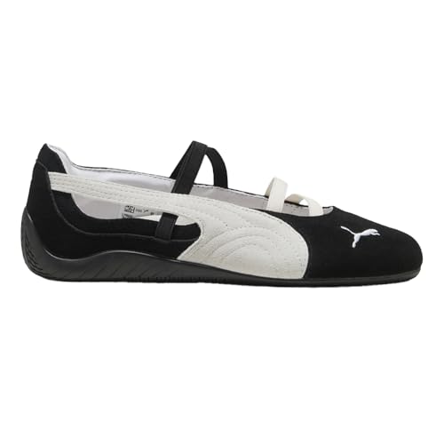 Puma Women's Speedcat Ballet Suede Ballet Slip On Flat Casual - Black