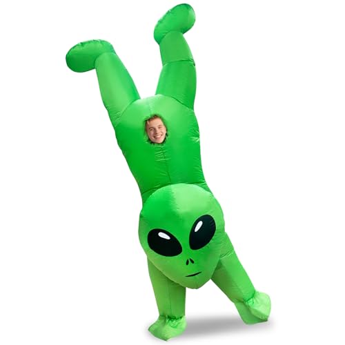 Camlinbo Inflatable Adults Halloween Costume Funny Alien Handstand Blow Up