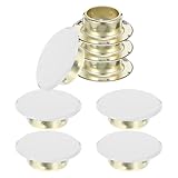JECOMPRIS 8Pcs Fire Sprinkler Concealed Head Covers White Flat Ceiling Plates for Automatic Fire Sprinkler
