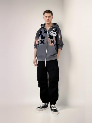 Zip Up Hoodie Women Y2K Kawaii Harajuku Clothes Gothic Web Sweatshirt Hip Hop Grunge Oversized Jacket Coat tops3