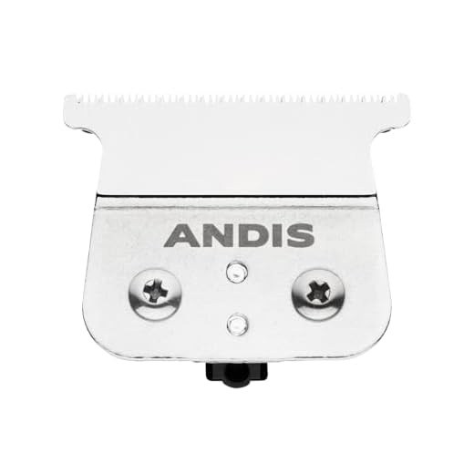 Andis 04535 Cordless T-Outliner Carbon Stainless-Steel Replacement T-Blade – Close & Sharp Cutting, Zero-Gapped, Dependable & Long-Life Blade - Compatible for Andis Model ORL Trimmer, Silver