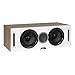 ELAC Debut Reference C5.2 Center Channel Speaker - White Baffle, Oak Cabinet