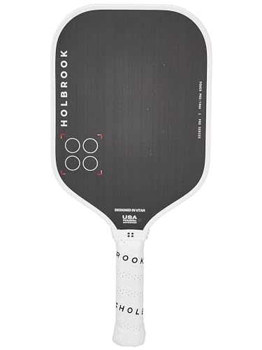 Holbrook Power Pro Elite Pickleball Paddle: USAPA Approved Carbon Fiber Surface Power Control Spin Edgecraft Foam Polypropylene Honeycomb Core - 14mm