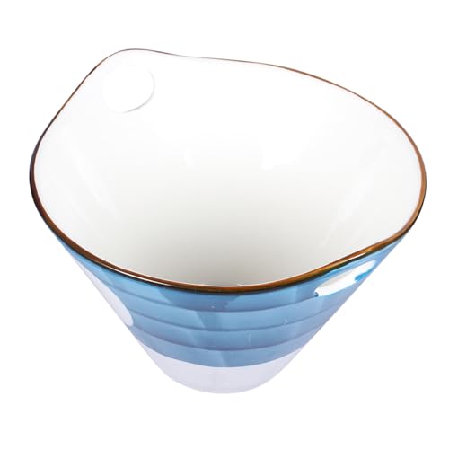 TOPPERFUN 大容量手描き和風麺鉢 耐熱食洗機対応キッチンボウル 冷温両用ラーメン サラダ スープ用家用器