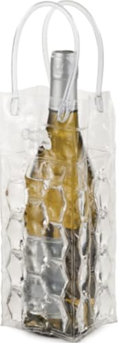 True Bottle Bubble Freeze Ice Tote, Premium Travel Wine Bottle Protector Fits 1 Standard Bottle, Liquor Bags for Travel, Wine Accessories, Pack of 1