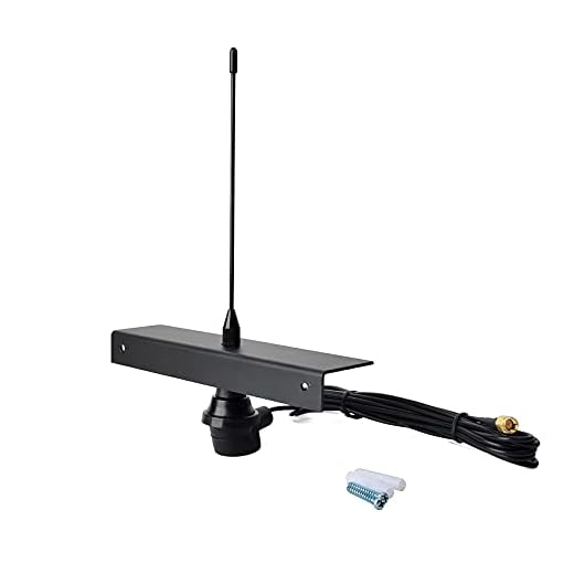 UAYESOK 433MHZ Antena aérea GSM GPRS para exteriores/interiores para puerta eléctrica de señal inalámbrica de radio portátil con cable coaxial RG174U 3M (9,8 pies)