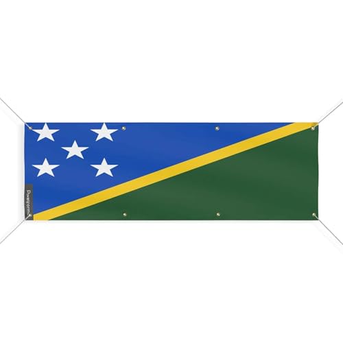 Drapeau des Salomon 8 oeillets grand format 90x270cm pavillon extérieur résistant L