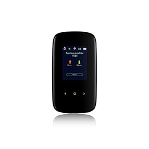Zyxel 4G LTE-A mobiele WiFi hotspot | Tot wel 300 Mbps downloadsnelheid | Deel Dual-Band WiFi met 32 apparaten | Accu die een hele dag meegaat | Handzaam formaat (LTE2566-M634)