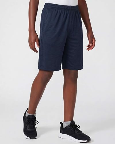 Image of Real Essentials 5 Pack: Boys' Dry Fit Basketball Shorts for Youth Kids Teens - Athletic Running Soccer Sports with Pockets