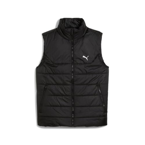 PUMA Men's Essential Padded Vest, PUMA Black, Large