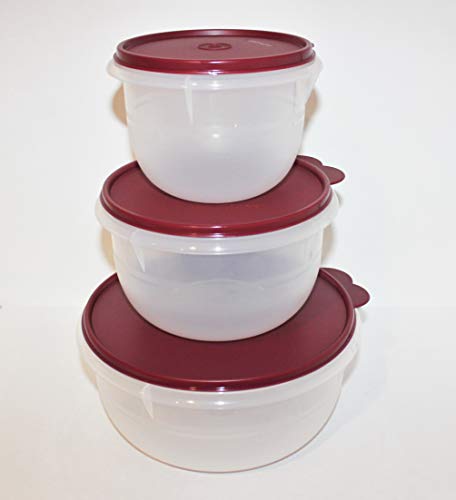 Set de 3 tazones mezcla Tupperware con tapas miniatura 1