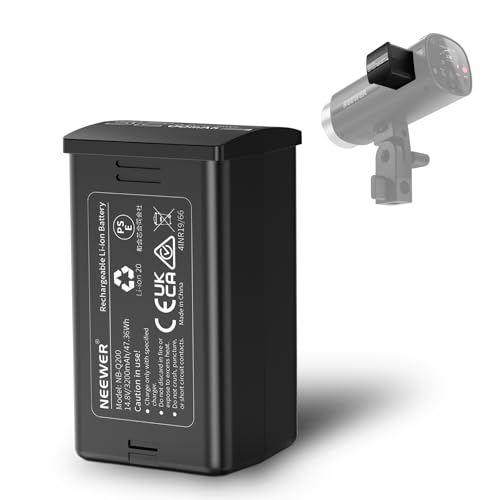 Image of NEEWER Q200 Q3 Replacement Battery, 14.8V /3200mAh Rechargeable Li ion Battery Pack Only Q200 Q3 Outdoor Flash Strobe Light for Outdoor Photography, NB-Q200