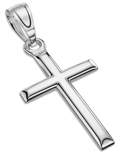 ZENLUNANO Exquisite Silver Cross Necklace for Men and Women, Cross