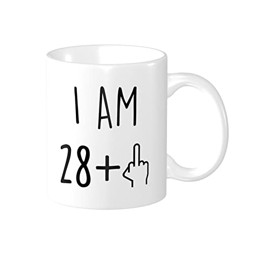 Divertido regalo de cumpleaños 29, taza de cumpleaños 29, regalos de cumpleaños 29, feliz 29, taza de café Whitecups…