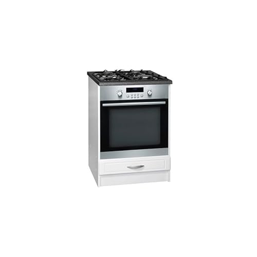 Tendencio Meuble de Cuisine Bas pour Four encastrable Dina Blanc (85 cm)