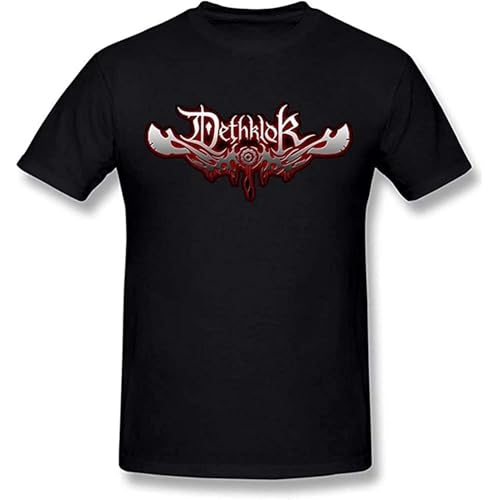 DRtrAERFJ Dethklok Metalocalypse Logo Skull Poster Impreso Camiseta Gráfica Divertida Camiseta para Hombre XL
