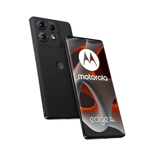 Motorola Edge 50 Pro 12/512GB, Pantalla pOLED Super HD 6,67″ 1.5K, cámara 50MP con IA y teleobjetivo x3, Turbo Power de 125W (Incluido), Dual SIM, Negro