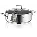 WMF Schmorpfanne 28 cm hoher Rand, Bräter Induktion, Schmortopf mit Deckel 5,0l, Pfanne Induktion, Cromargan Edelstahl beschichtet, backofengeeignet, antihaftbeschichtet, hoher Rand