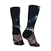 XZDWPY a Space Exploration Unisex Mid-Calf Socks 2 Black-2 Polyester Skin-Friendly Moisture-Wicking Fashionable Crew Socks