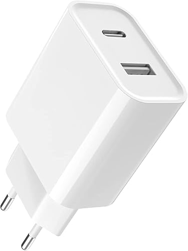 BENSN Prise Secteur Chargeur USB C 20W 2 Ports pour Apple iPhone 11 12 13 14 Pro Mini SE, iPad AirPod, Adaptateur Embout usbc Rapaid Cover