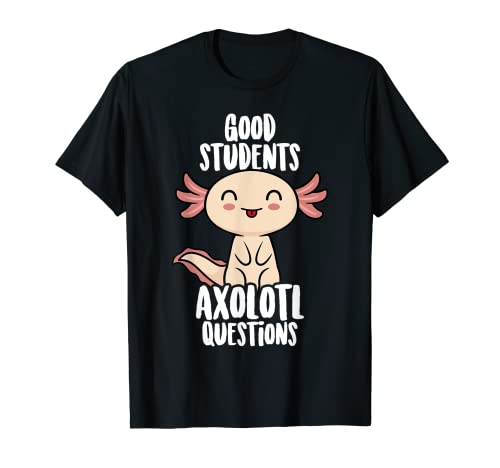 Camisas divertidas de Axolotl para niñas y niños - Hago preguntas de Alotl Camiseta