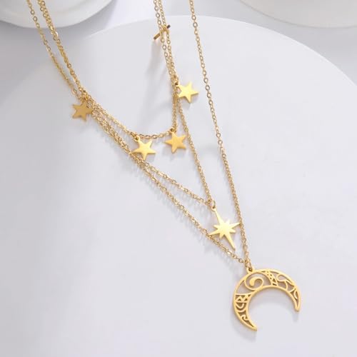 Collier soleil de sorcière argent 925 finitions Moonglow de luxe - 5