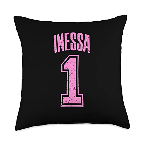 Inessa Supporter Number 1 Biggest Fan Throw Pillow