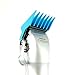 GAMMA+ Professional Dub Magnetic Hair Clipper Guards from 1/16 to 3/4 (Cyan Blue 4-PK)