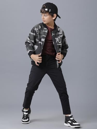 Image of Under Fourteen Only Boys Winter Jacket, Full Sleeve,Sleeveless Quilted Puffer Jacket with Front Closure, Casual Warm Jacket for Kids, Lightweight Winterwear for School, Outdoor Play and Travel