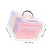 Kisangel Photo Storage Box with Colorful Handles Small Objects Organizer Container for Electronic Components Seeds Fasteners Plastic Cases to Keep Pictures Cards and Accessories Neat and