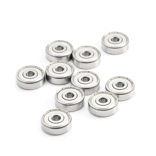 10pcs 635ZZ 635 2RS 5x19x6mm Flanged ZZ RS Bearing for Industrial High Speed Engines (635ZZ ABEC-5)