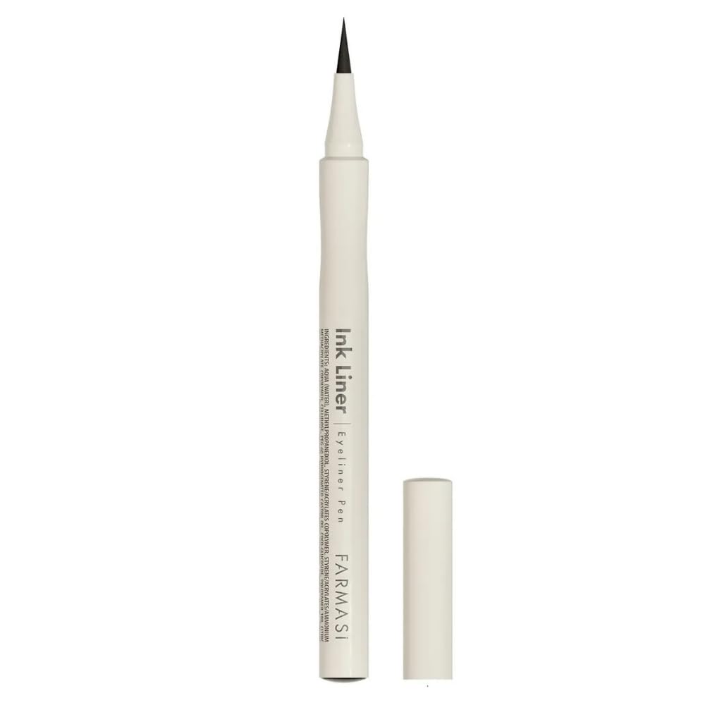 Farmasi Ink Liner Eyeliner Pen, Waterproof, Ultra Matte Black, 24-Hour Wear