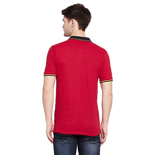 Image of Duke Stardust Men Half Sleeve Red Color Cotton T-Shirt S