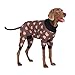 Spark Paws Hundepyjama, ultraweich und 4-Wege-Stretch, Erholungsanzug nach Operation, Schlafanzug Onesie für Kleine, Mittlere und Große Hunde - Bear Black - XL